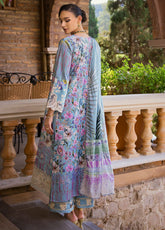 Elaf Chikankari Lawn Unstitched 3 Piece Suit - EL24CL ECT 3A